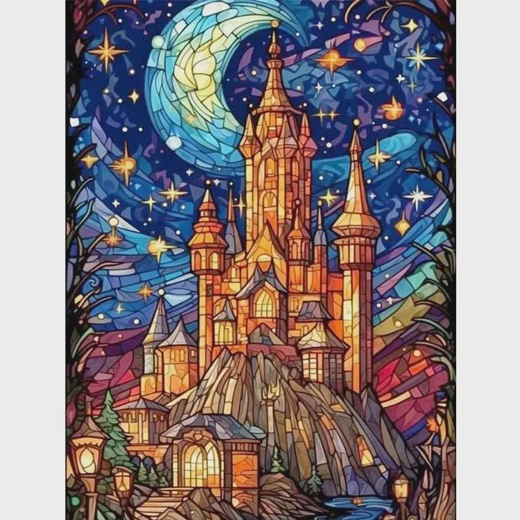 Resin Art Work - Diamond Painting Diamond Painting Fairytale Castle