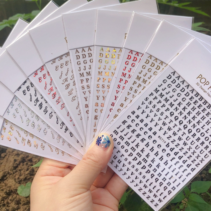 1PCS New English Alphabet Nail - Resin Art Alphabet review and price