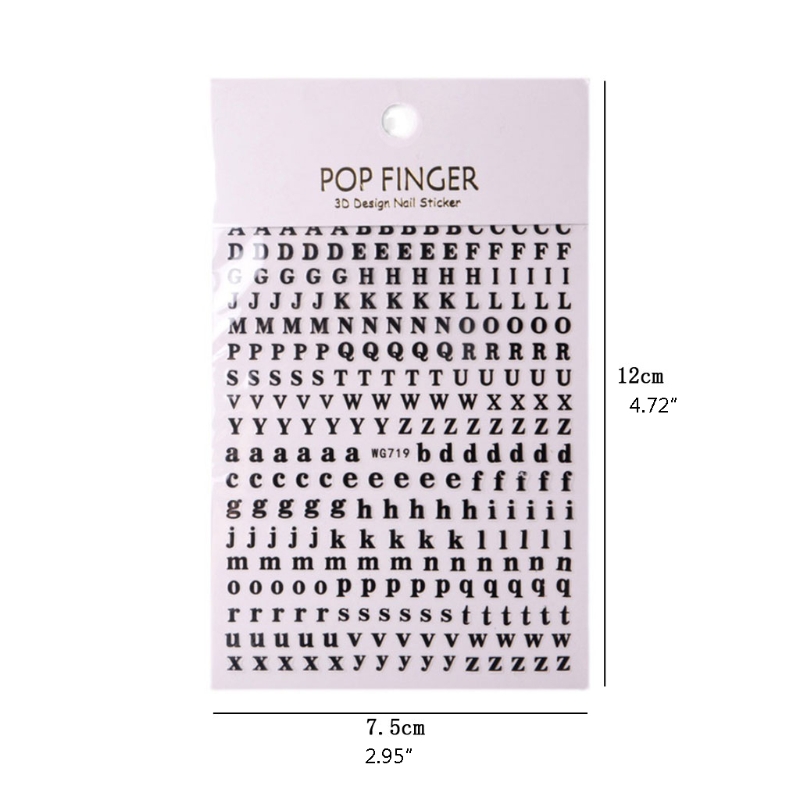 1PCS New English Alphabet Nail - Resin Art Alphabet review and price