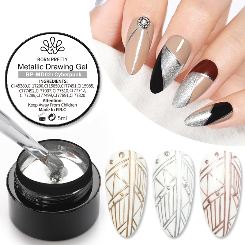 BORN PRETTY 5ml Metal Gel Nail - Resin Art Rose review and price