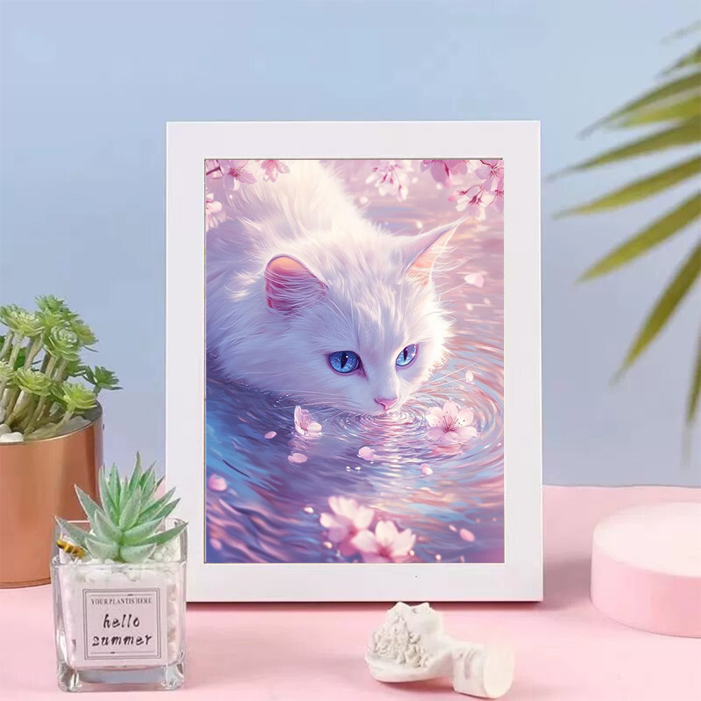 5D Diamond Painting Cat Lover  - Resin Art Wallpaper review and price
